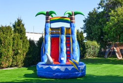 81nZWZprE9L. AC SL1500 1766786432 Ocean Shark Water Slide with Detachable Pool