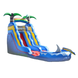 Ocean Shark Water Slide with Detachable Pool